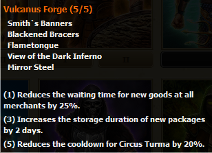 Vulcanus Forge stats