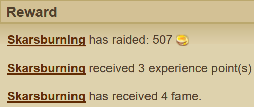 Fire Demon rewards Fire Demon rewards