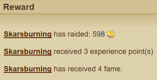 Fire Demon rewards Fire Demon rewards