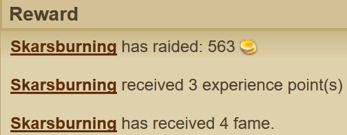 White Witch rewards White Witch rewards