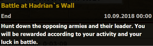 Battle at Hadrian's Wall