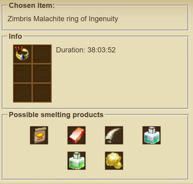 Smelting Interface