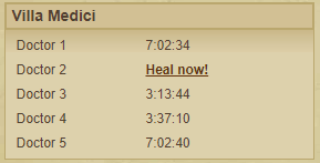 Villa Medici healing layout Villa Medici healing layout