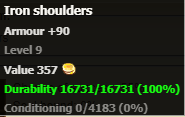Iron shoulders stats