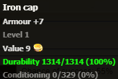 Iron cap stats
