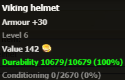 Viking helmet stats