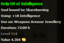 Holy Oil of Intelligence