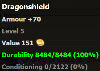 Dragonshield stats
