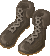 Leather battle boots