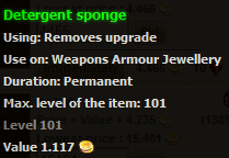 Detergent sponge stats