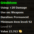 Grindstone stats