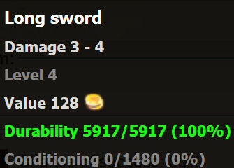 Long sword stats