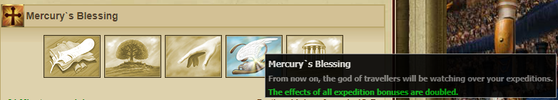 Mercury's Blessing bonus Mercury's Blessing bonus